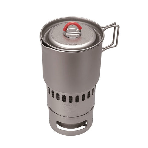 EVERNEW Titanium Mug Pot 500 Stove Set